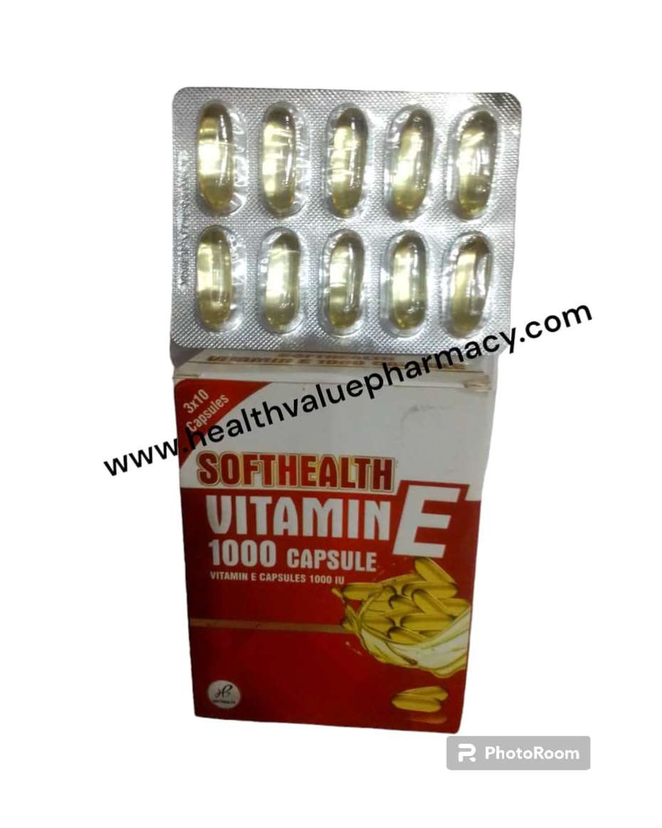 SOFTHEALTH VITAMIN E CAP 1000IU