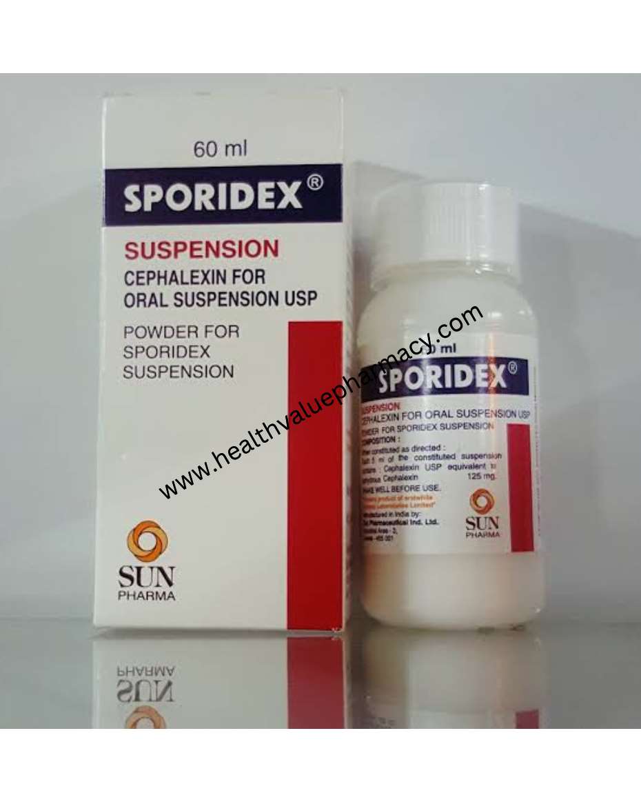 SPORIDEX SUSP 125MG CEFALEXIN