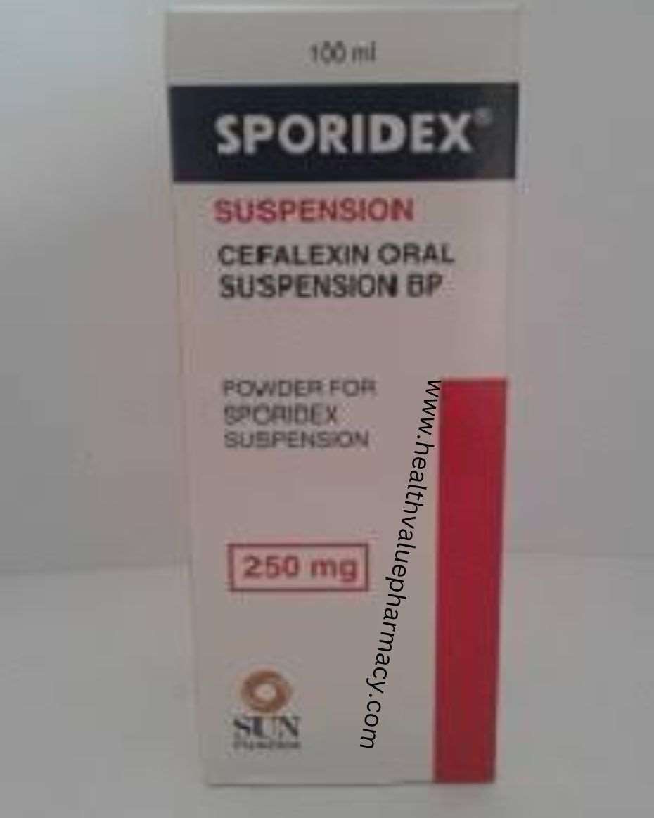 SPORIDEX SUSP 250MG CEFALEXIN