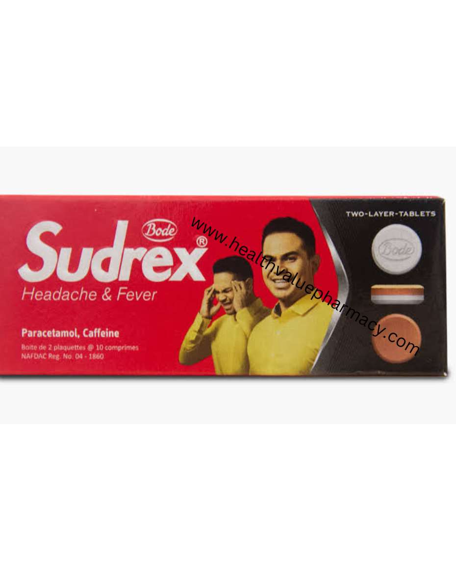 SUDREX TAB 2X10 PARACETAMOL / CAFFEINE