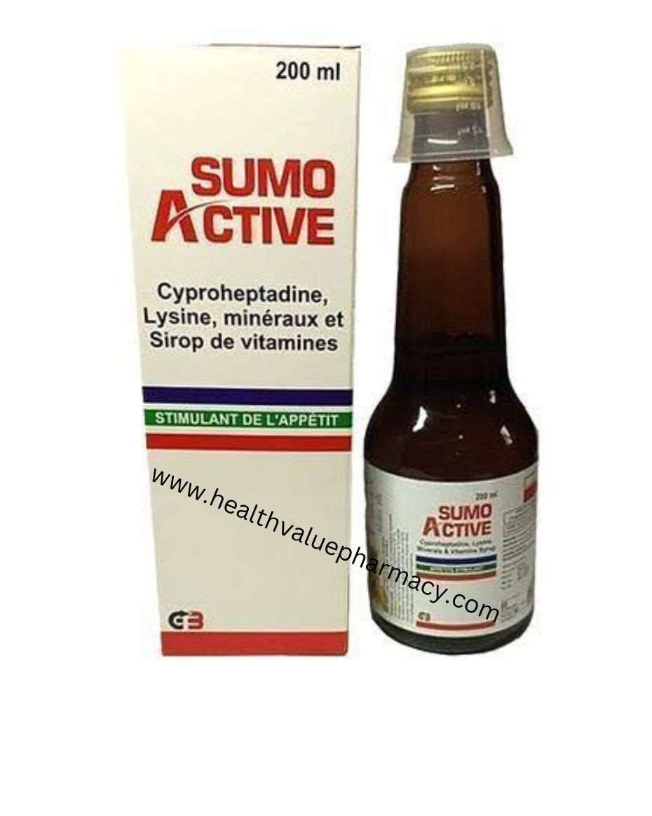 SUMO ACTIVE SYR 200ML CYPROHEPTADINE