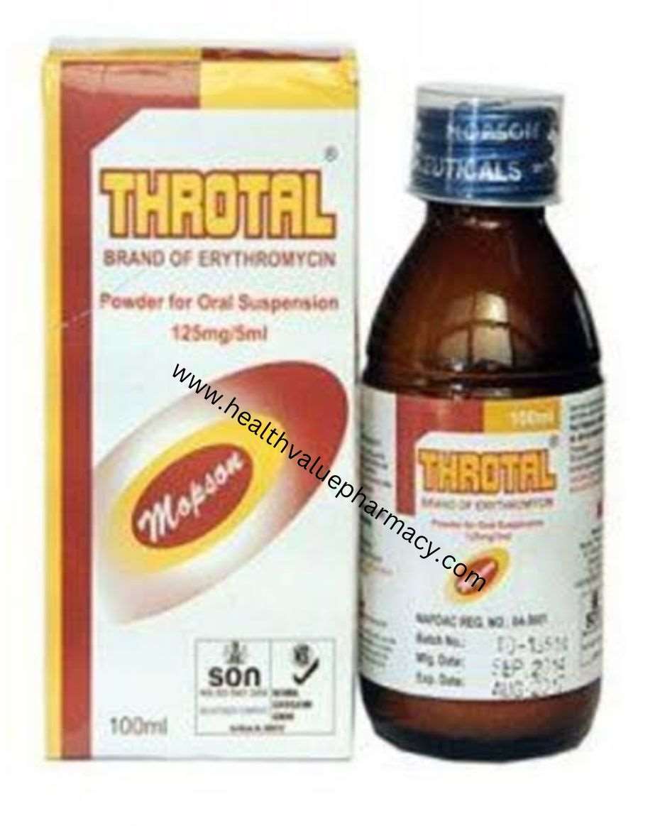 THROTAL SYRUP ERYTHROMYCIN