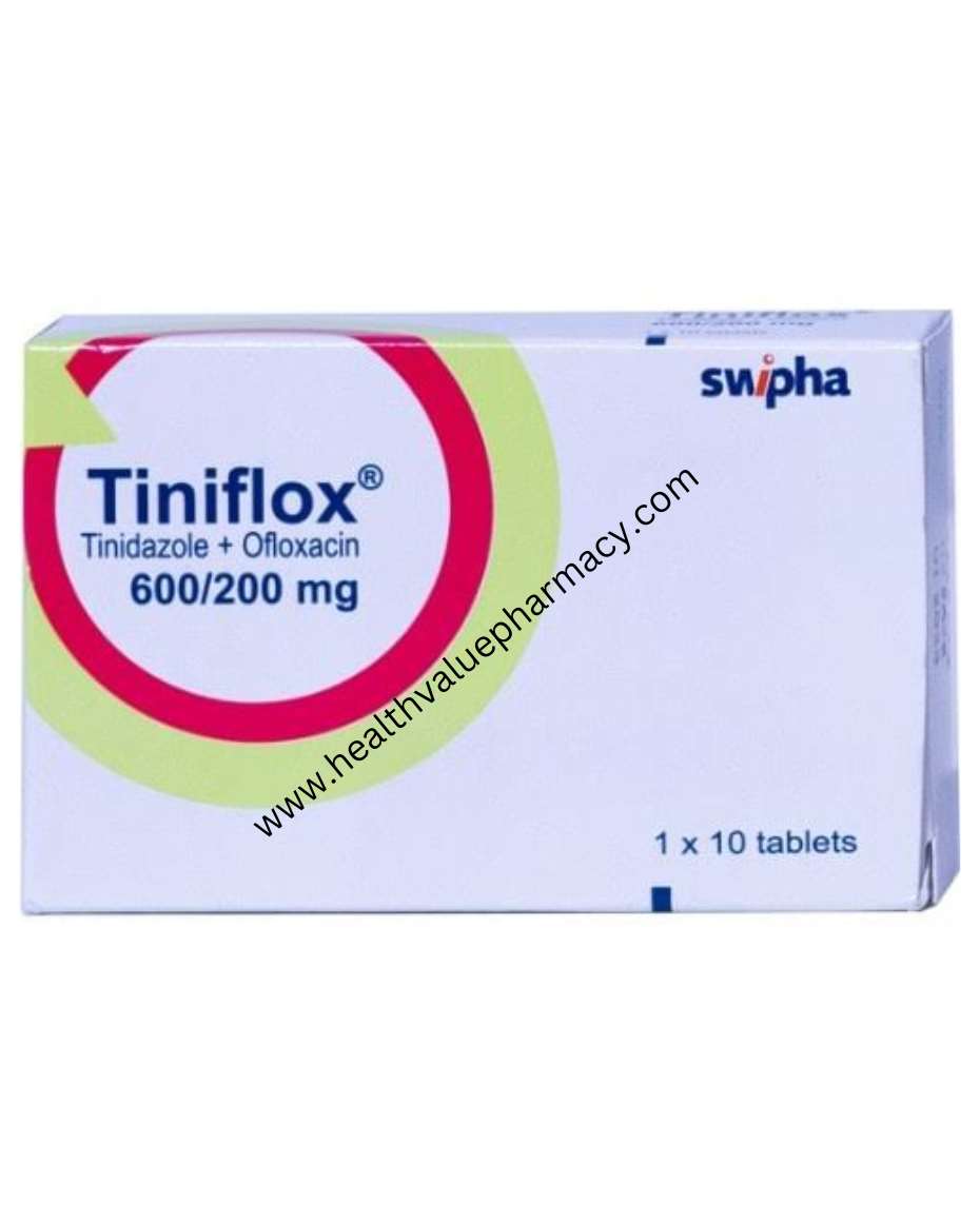 TINIFLOX 600/200MG 2X10 TINIDAZOLE/ OFLOXACIN 1X10