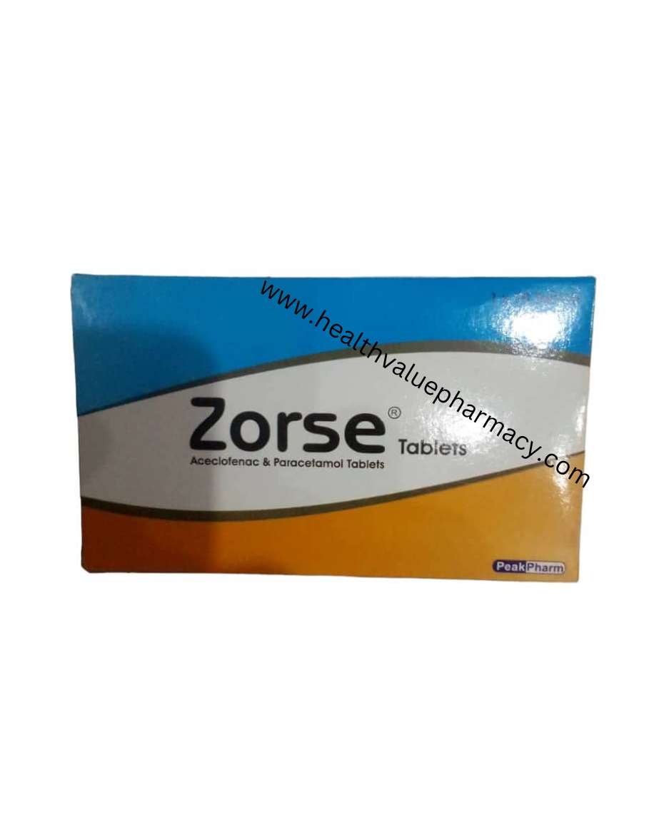 ZORSE ACECLOFENAC & PARACETAMOL TAB