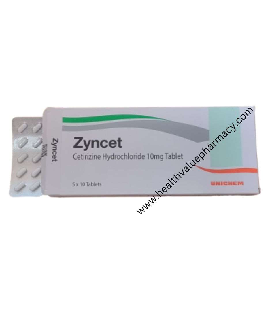 ZYNCET TABLET CETIRIZINE 5X10