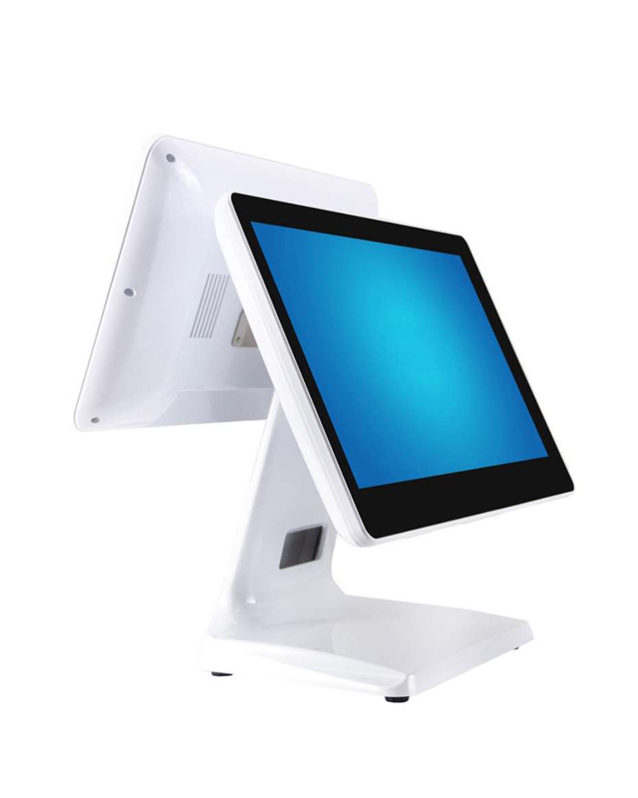 Double screen POS computer