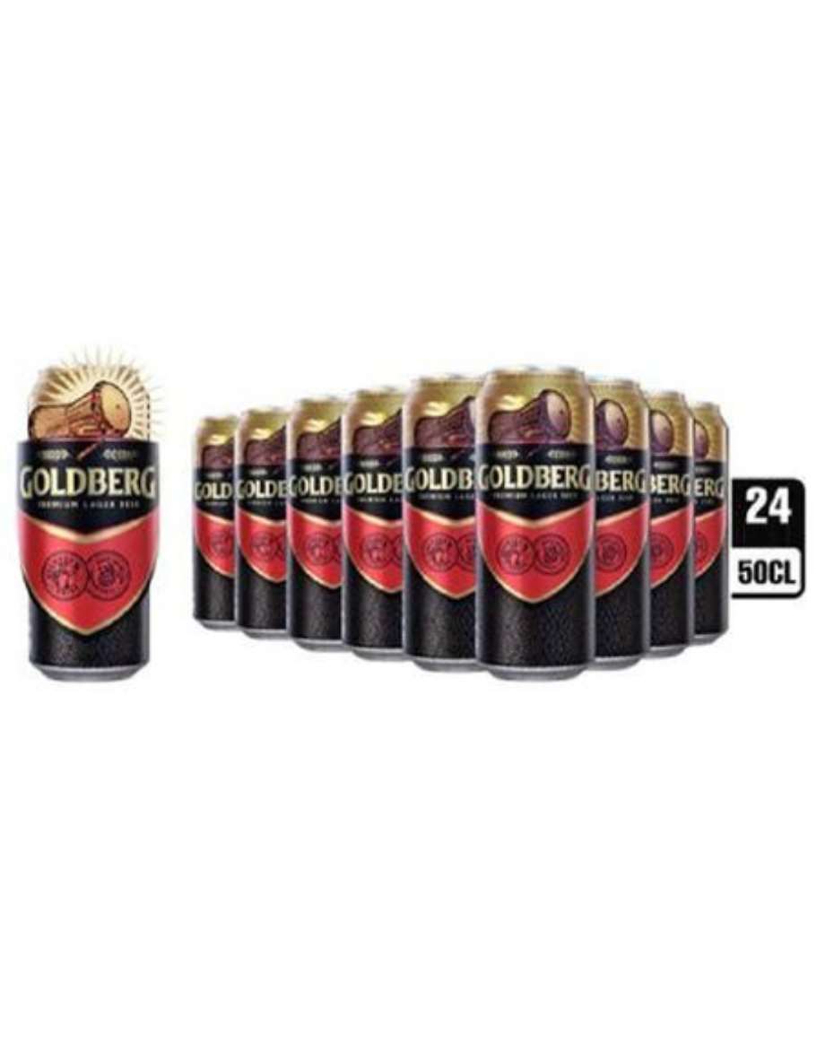 GOLDBERG PREMIUM LAGER BEER CAN 50CL X 24