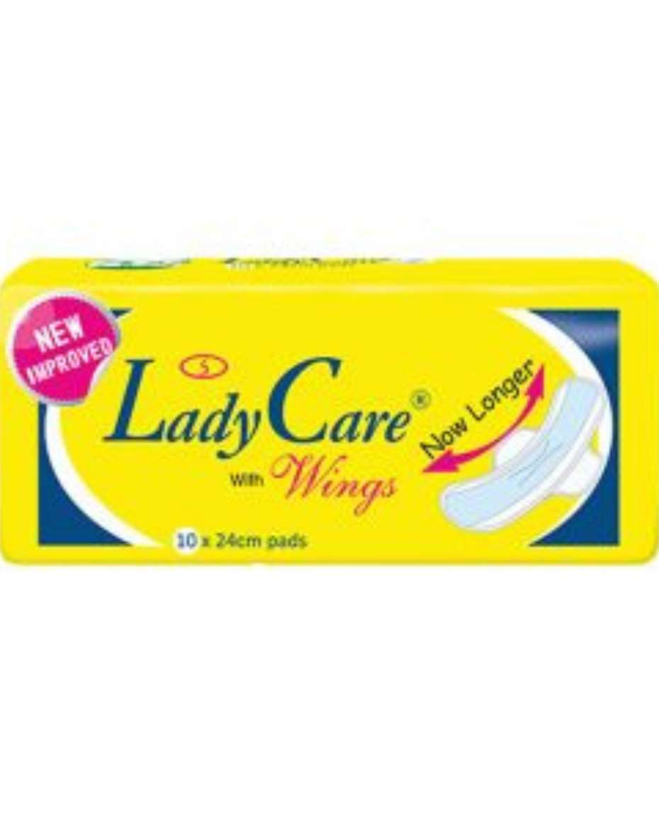 LADY CARE WITH WINGS SANITARY PAD 24CM PADS