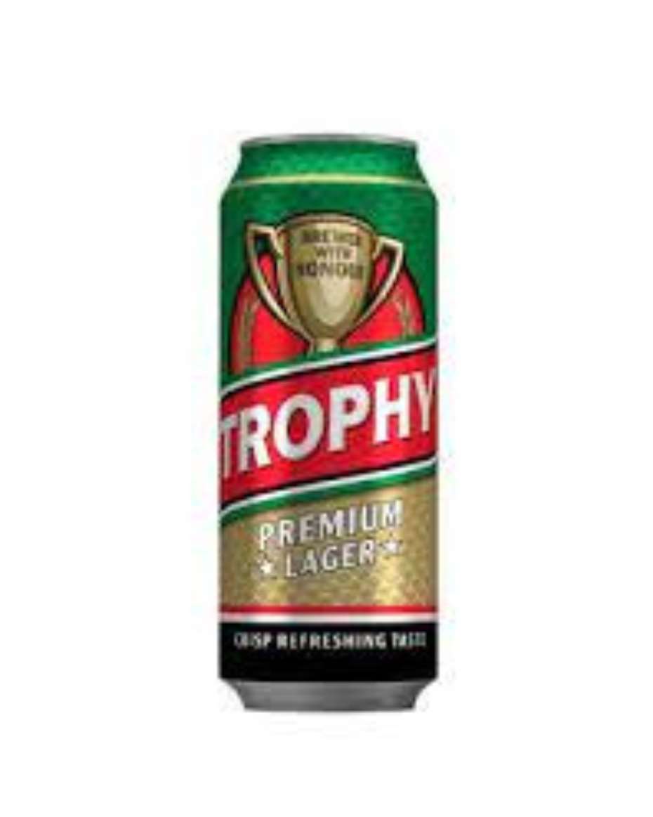 TROPHY LAGER BEER 33CL CAN