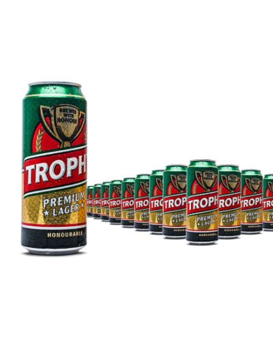 TROPHY LAGER CAN 500ML X24