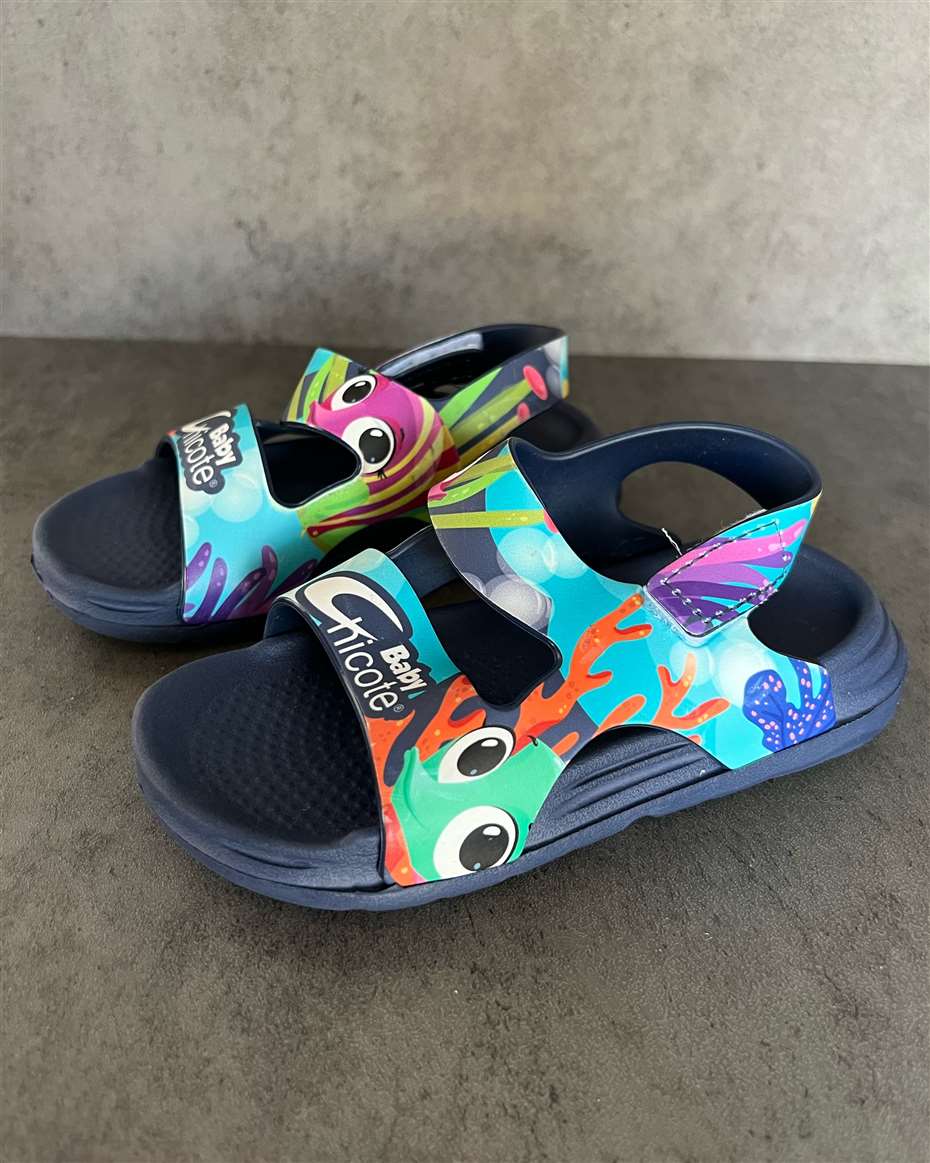 BABY NICOLE UNDER-THE-SEA SPORT SANDALS SIZE 27