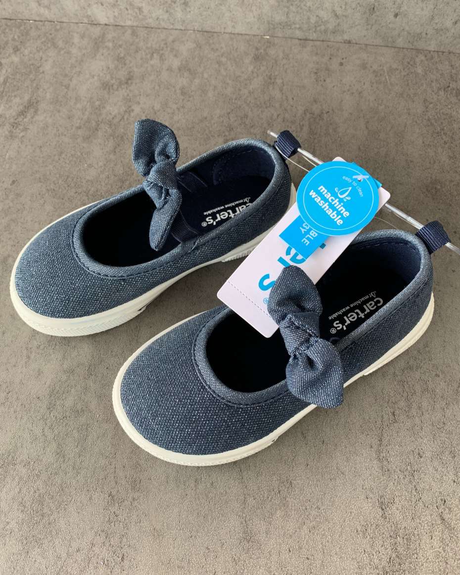 CARTERs BOW GIRL SNEAKERS BLUE SIZE 31