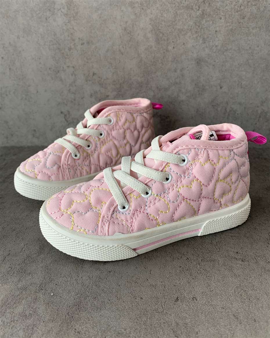 CARTERs HIGH ANKLE SNEAKERS 9 PINK SIZE 25