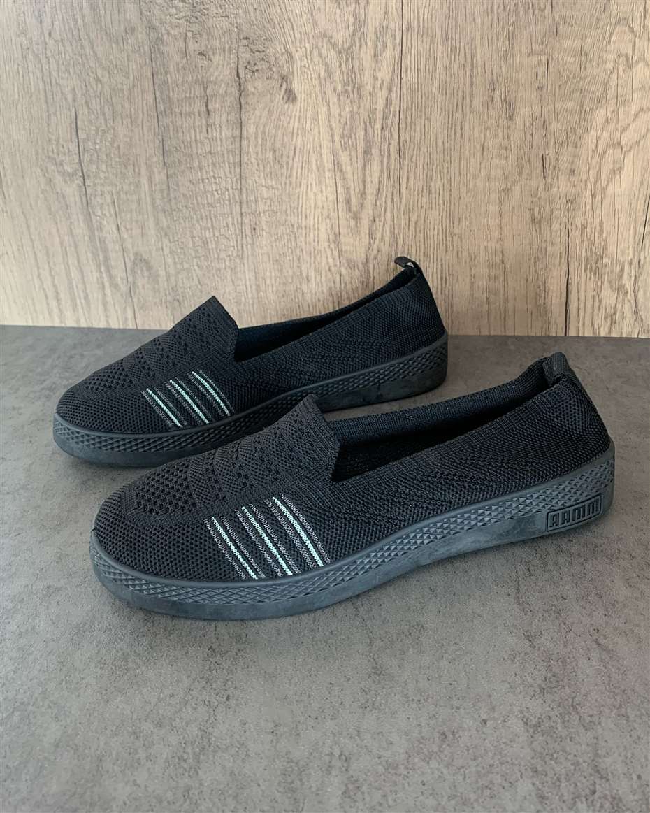 COMFORT SLIP-ON SNEAKERS BLACK SIZE 42