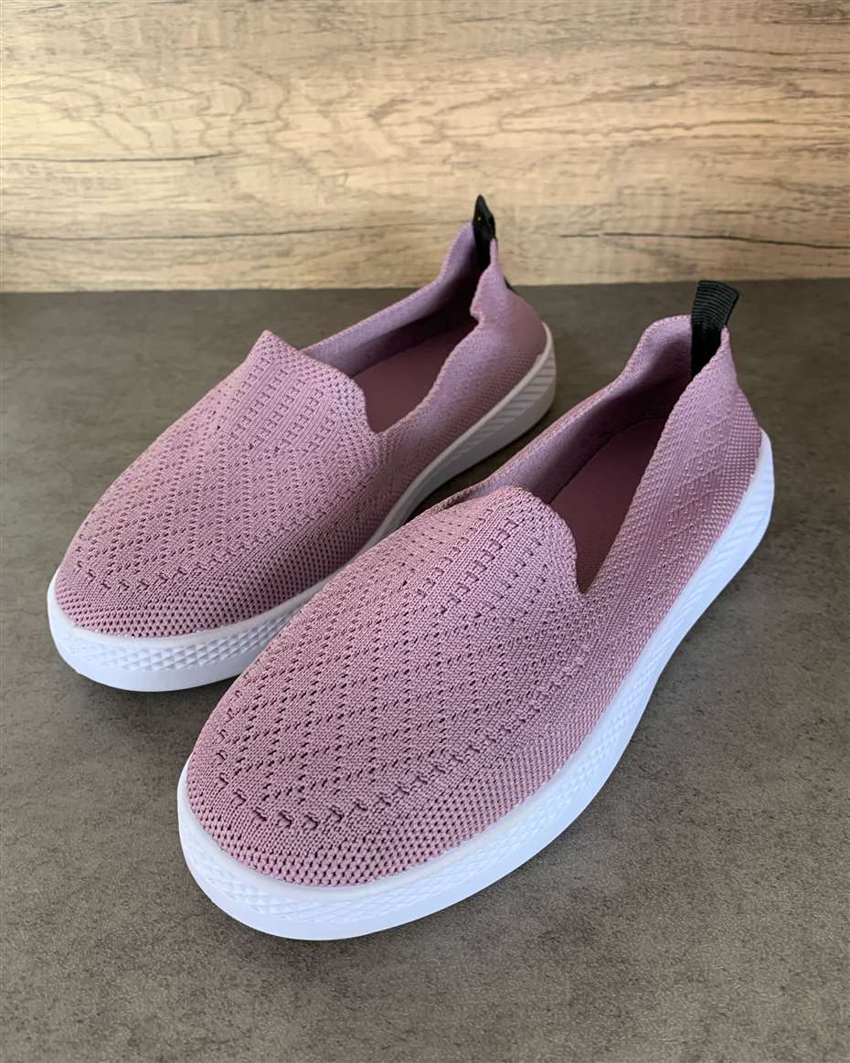 COMFORT SLIP-ON SNEAKERS MAUVE PINK SIZE 37