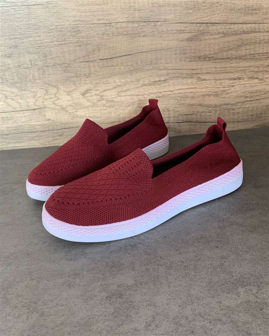 COMFORT SLIP-ON SNEAKERS RED SIZE 38