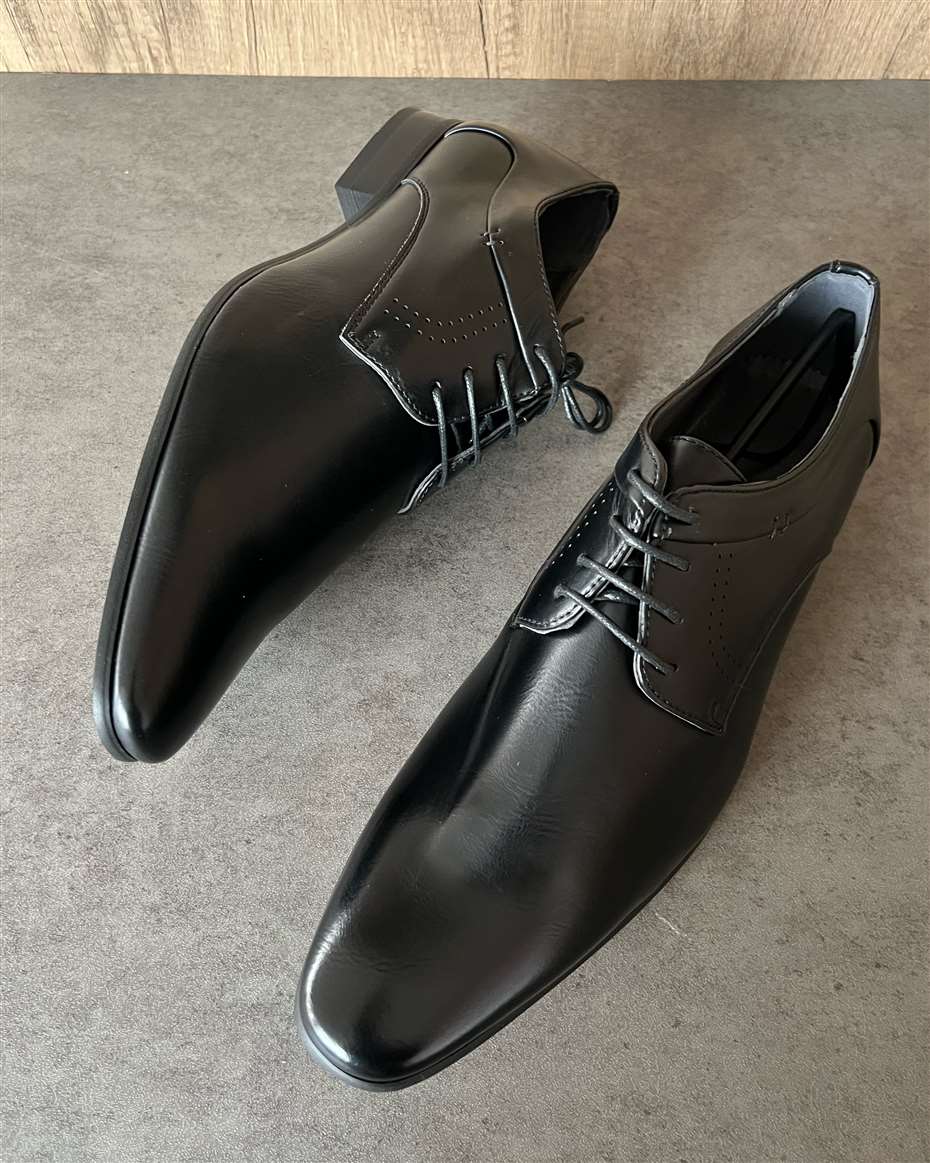 CORPORATE MEN SHOE 10.5 BLACK SIZE 43