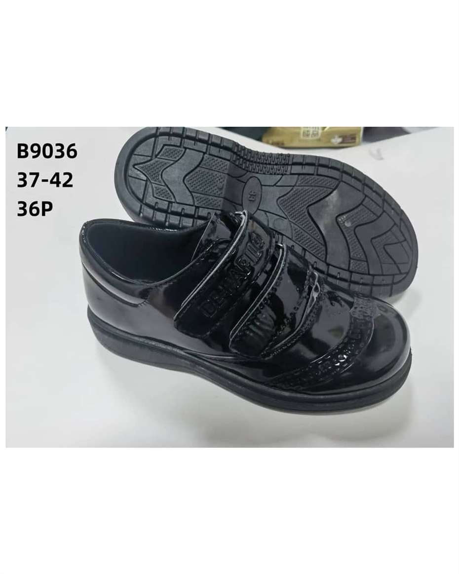 DE-PAPILO PATENT STRAP SHOE/SNEAKERS BLACK SIZE 25