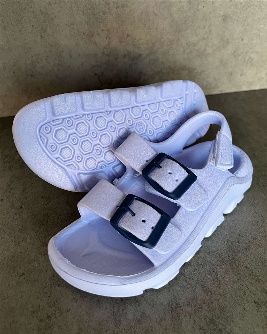 DOUBLE BUCKLE KIDS SANDALS LAVENDER SIZE 28