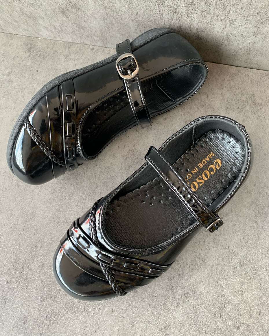 ECOSOFT GIRL SHOE BLACK SIZE 41