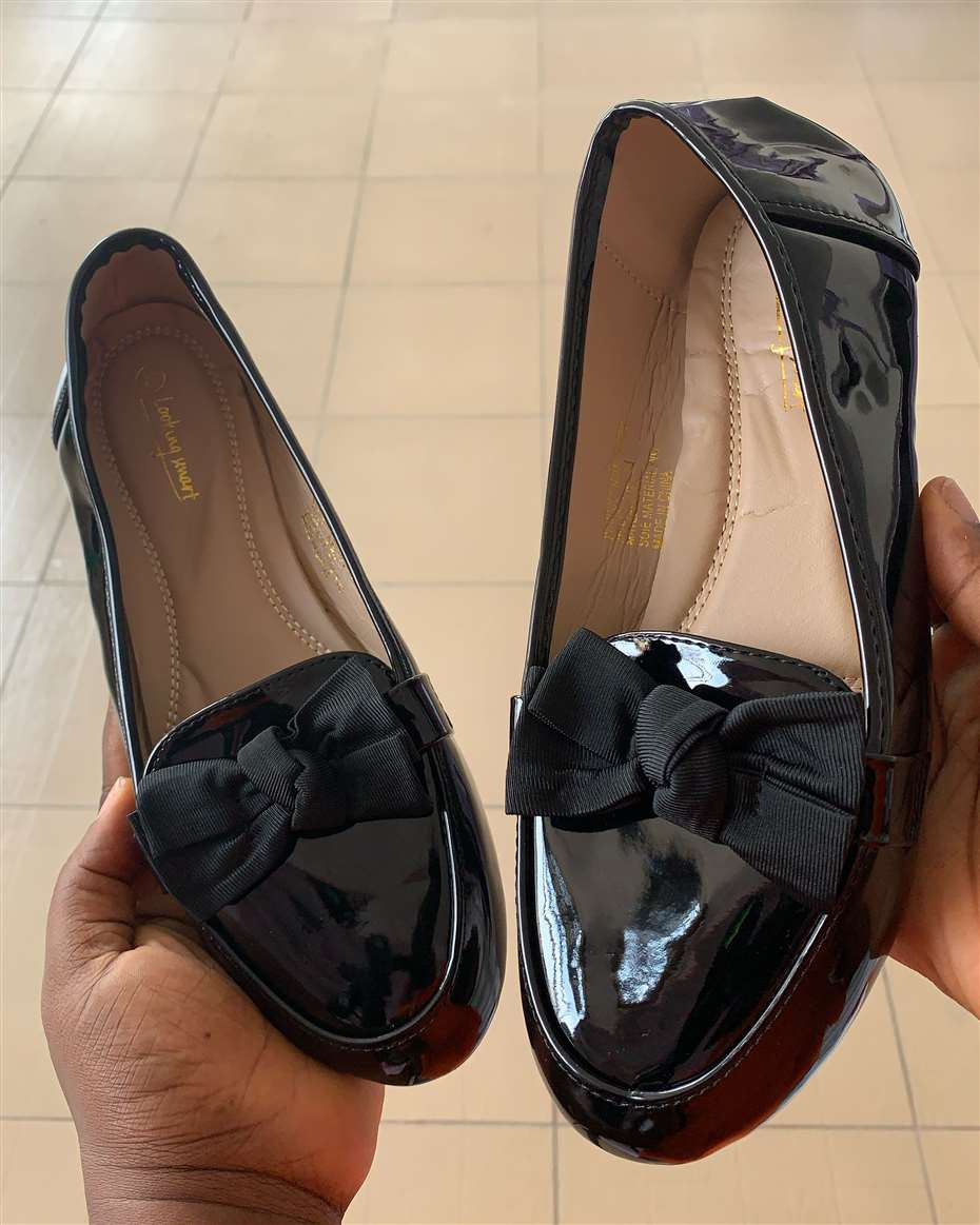 ELENA BOW SHOE BLACK SIZE 39