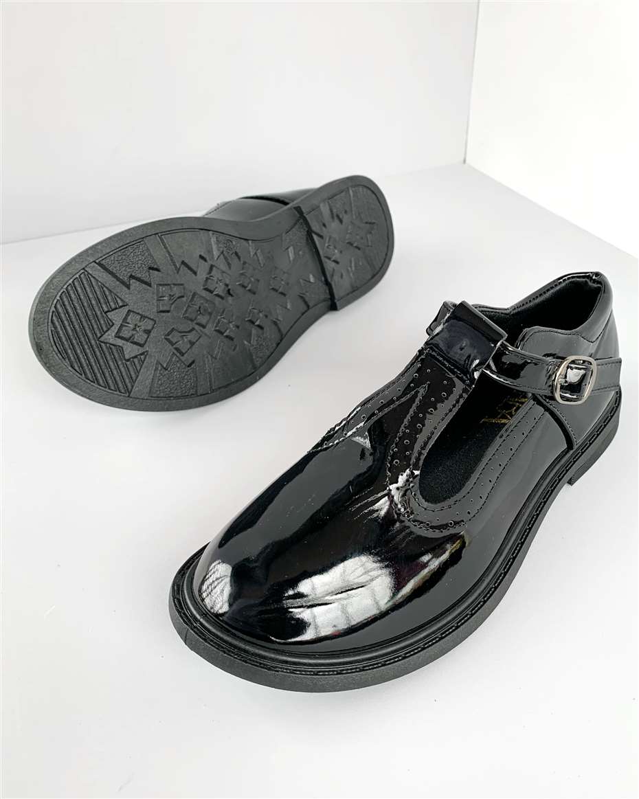 GIRLS SCHOOL SHOE BLACK SIZE 39