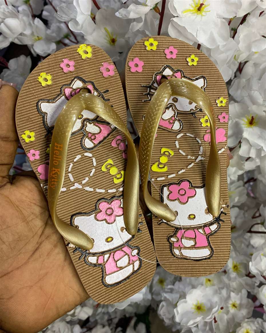 HELLO KITTY FLIP-FLOP BROWN SIZE 28