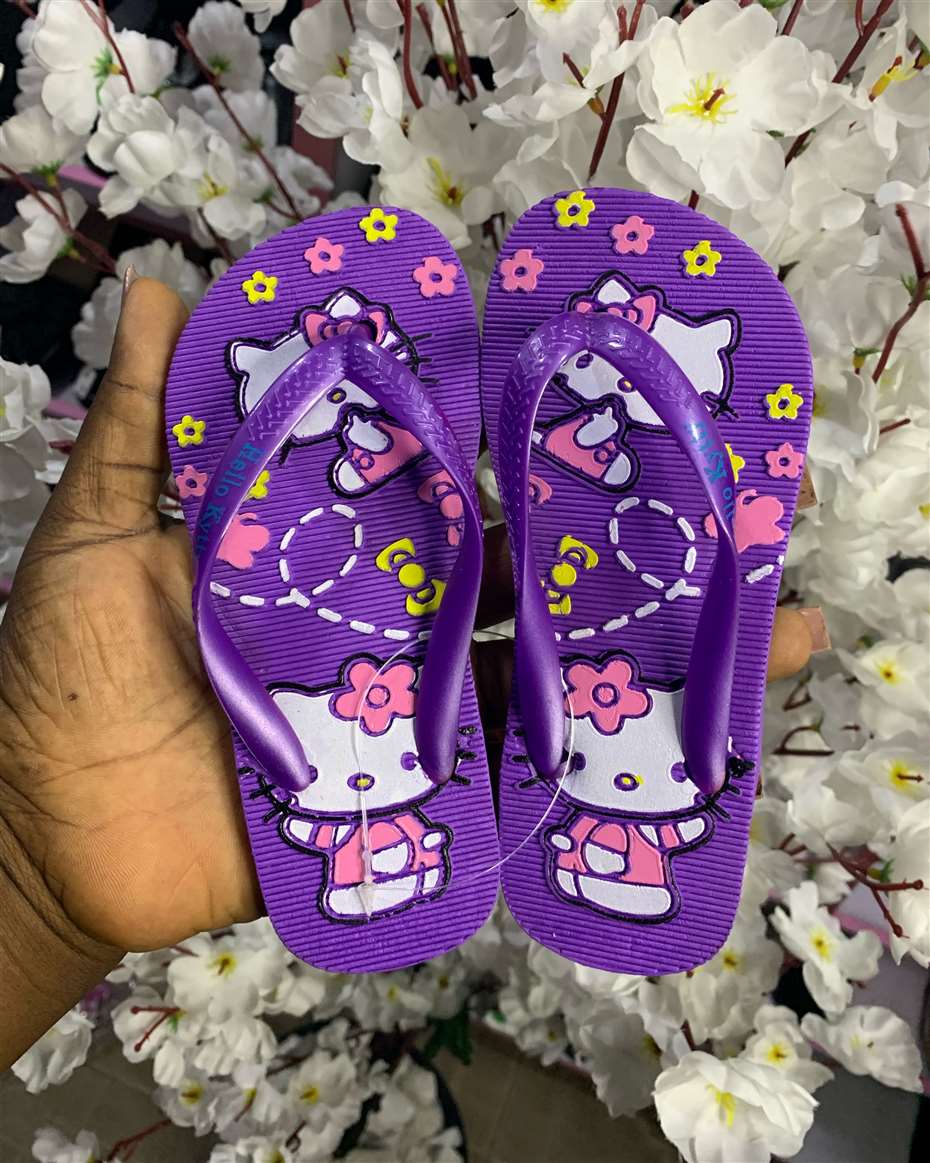 HELLO KITTY FLIP-FLOP PURPLE SIZE 26