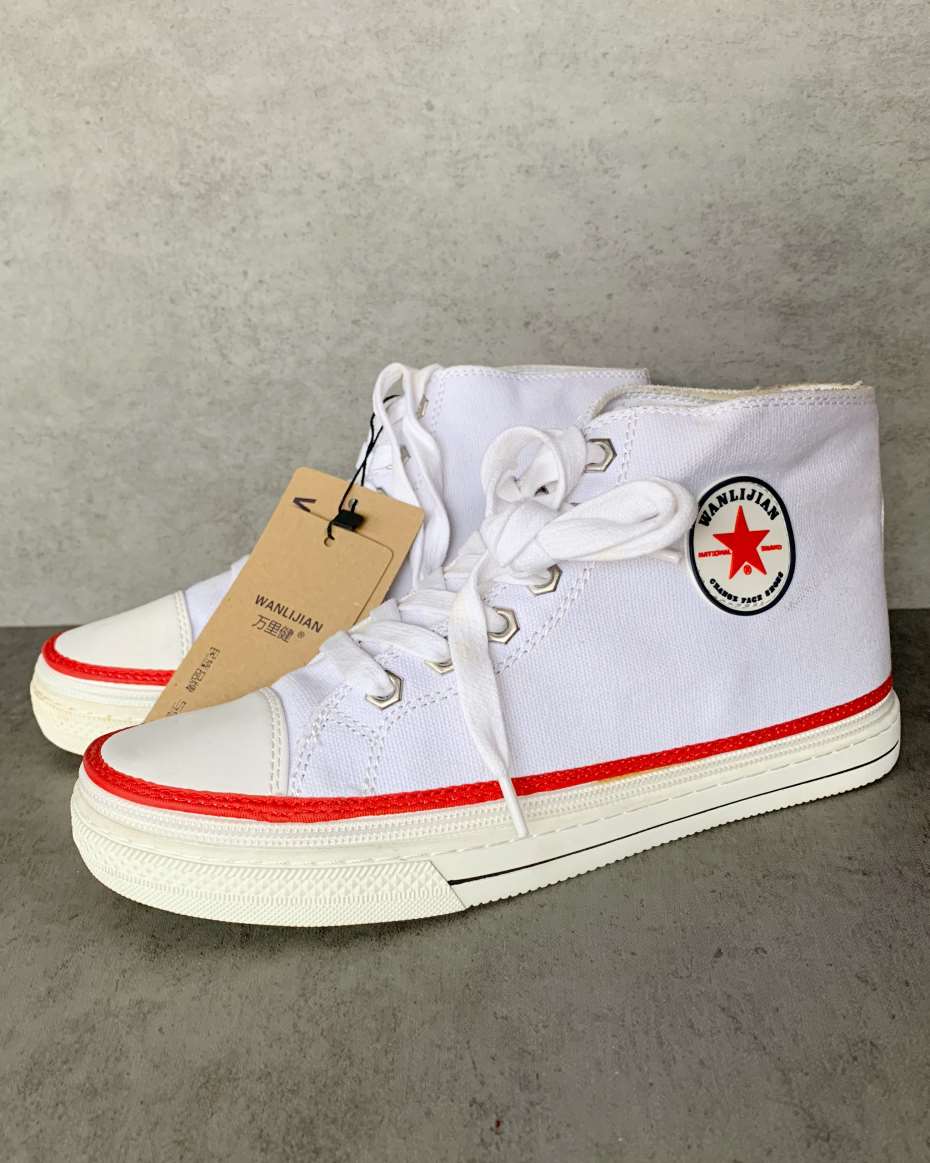 HIGH ANKLE SNEAKERS WHITE SIZE 38