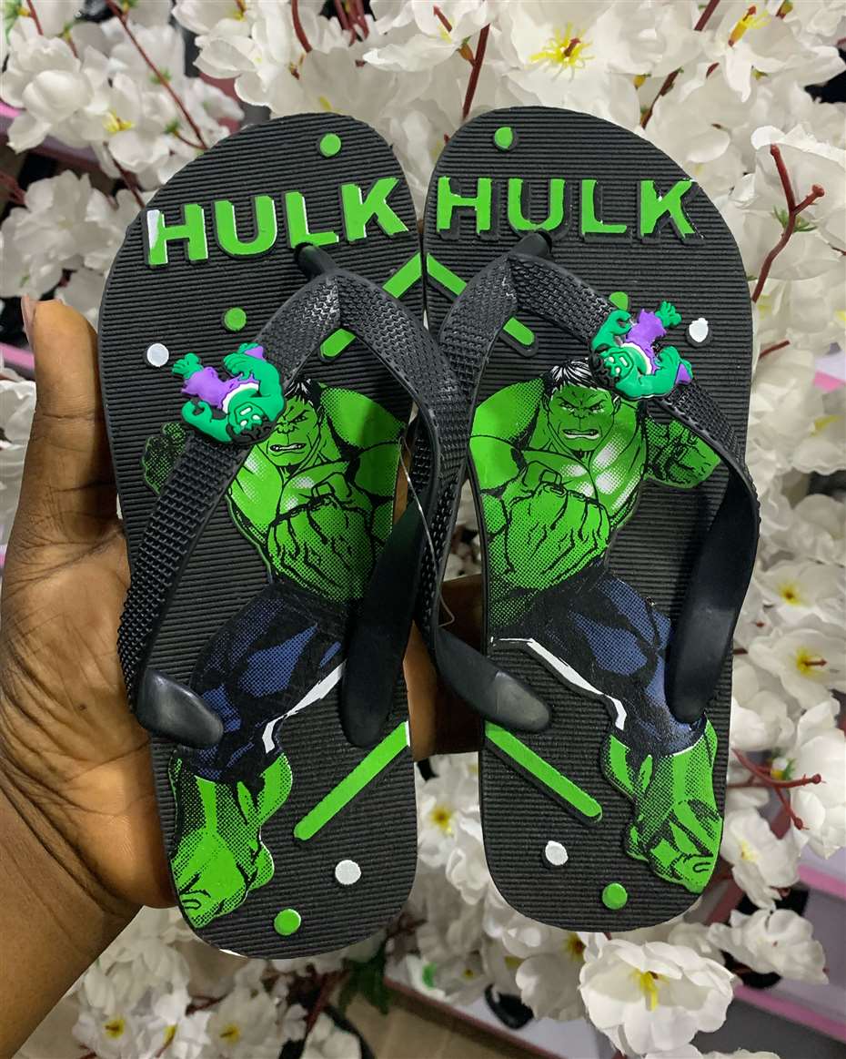HULK FLIP-FLOP BLACK SIZE 34