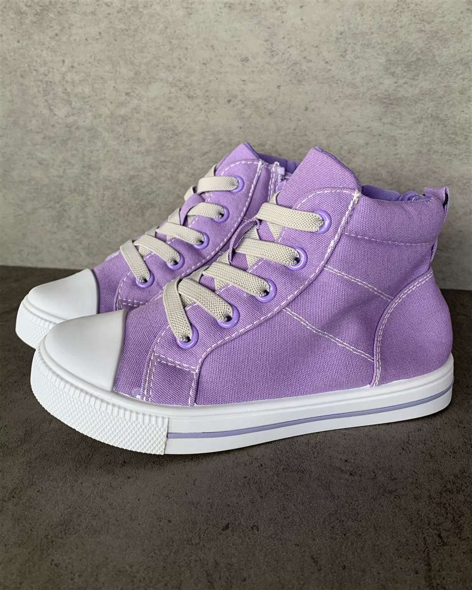 KOMFORME HIGH-TOP SNEAKERS 2 LILAC SIZE 33
