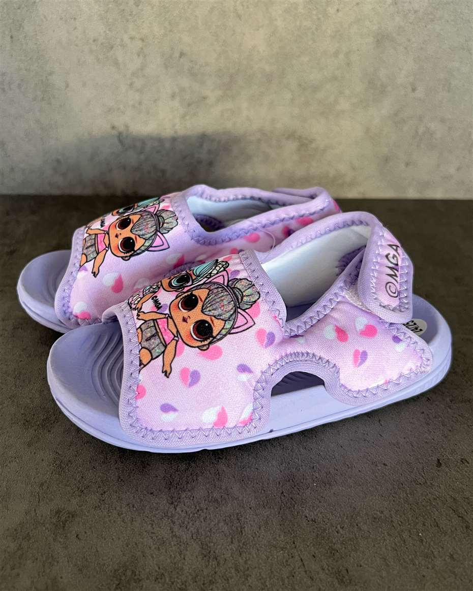 L.O.L SURPRISE KIDS SANDALS LAVENDER SIZE 28/29