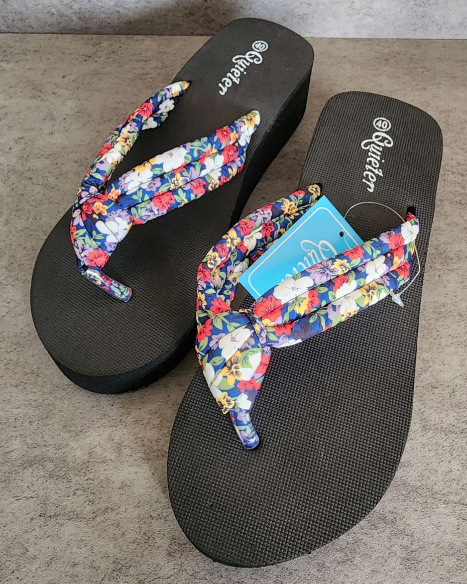 QUIETER FLOWERY SLIPPERS SIZE 37