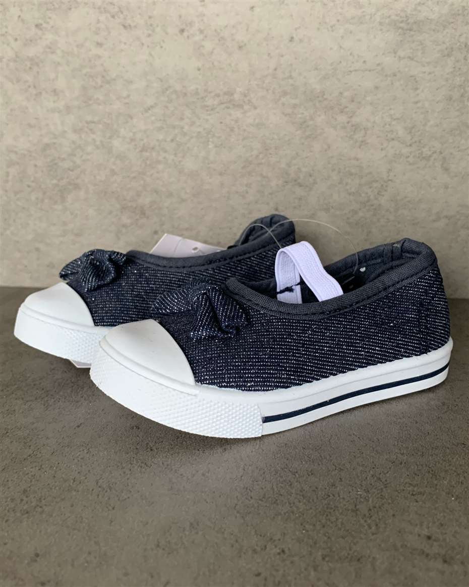 SAXO BLUE BOW GIRL SNEAKERS BLUE SIZE 27