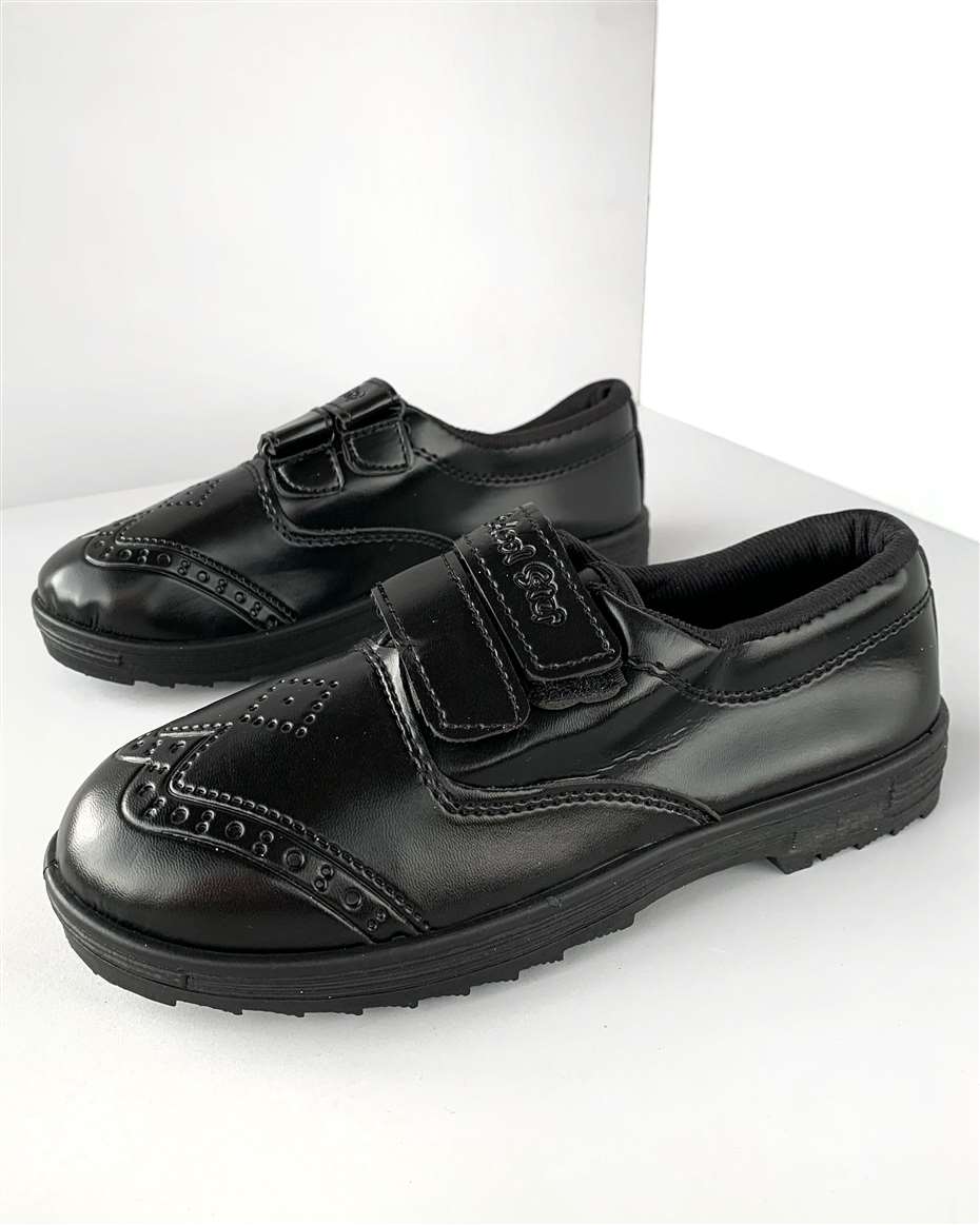 SCHOOL STEP BOY VELCRO BTS SHOE 9 BLACK SIZE 41