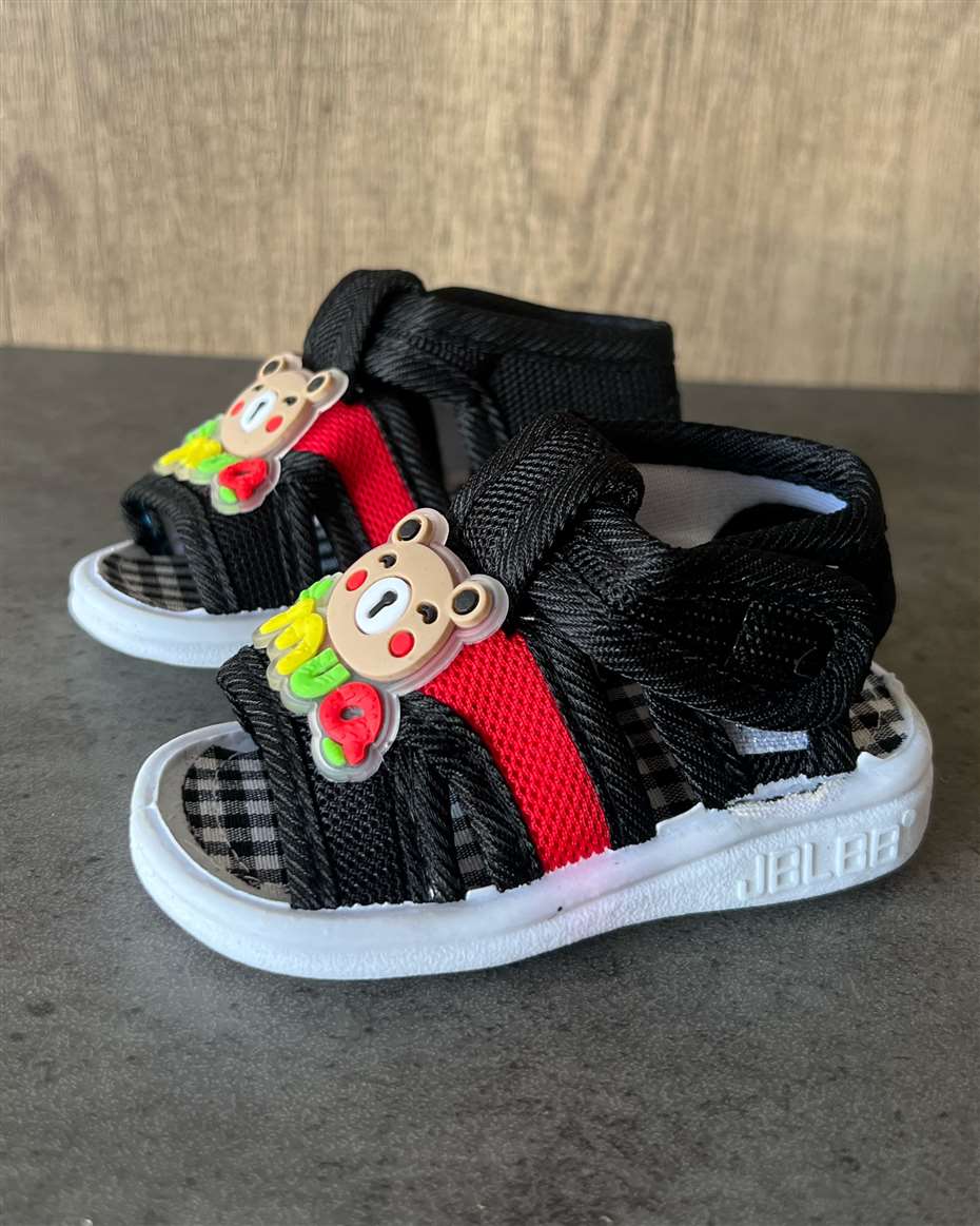 SOFT SOUND BABY SANDAL BLACK SIZE 15