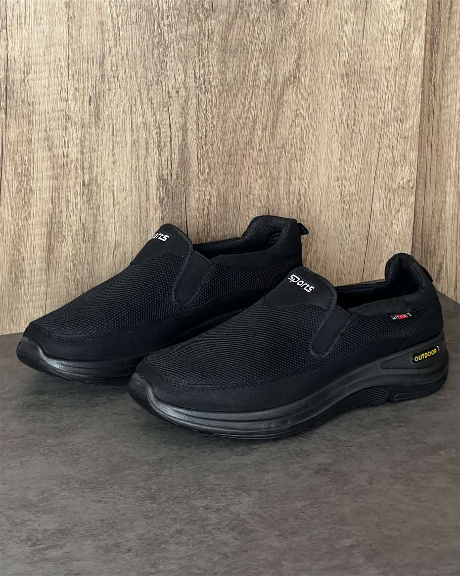 SPORTS OUTDOOR SLIP-ON BLACK SIZE 45