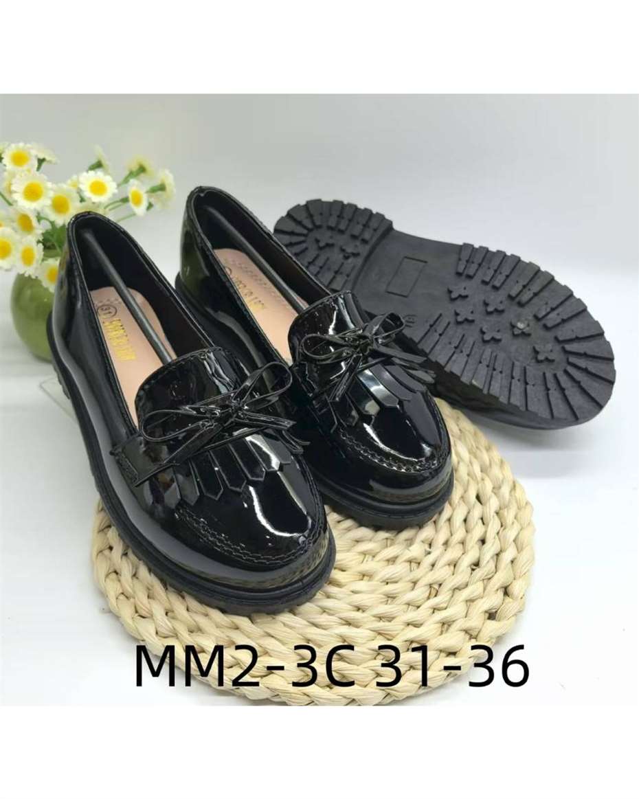 SUPER BOY&GIRL LOAFERS BLACK SIZE 34