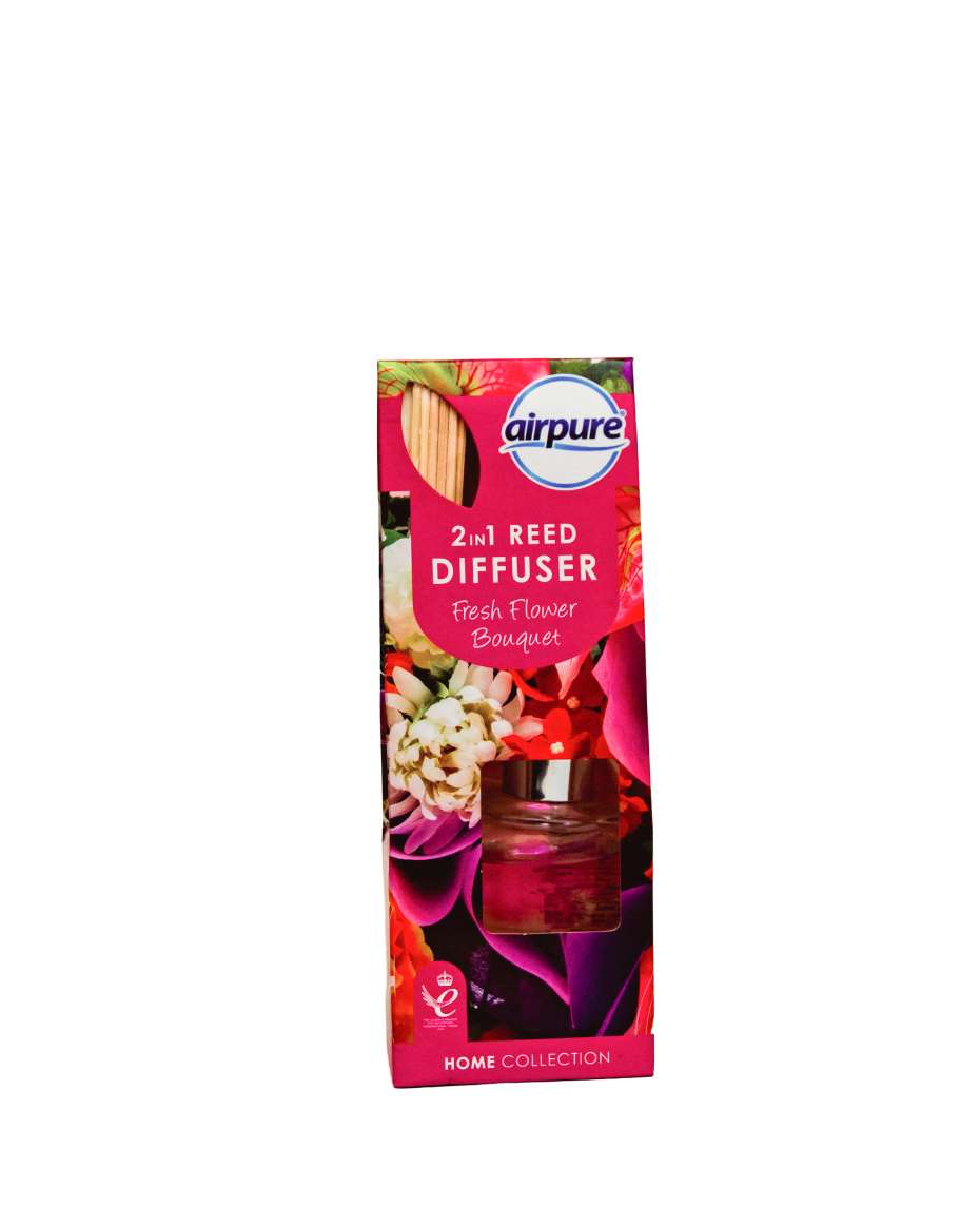 AIRPURE 2 IN 1 REED DIFFUSER FRESH FLOWER