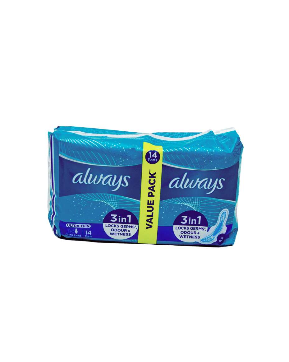 ALWAYS 3 IN 1 ULTRA THIN 14 PADS (DOUBLE)