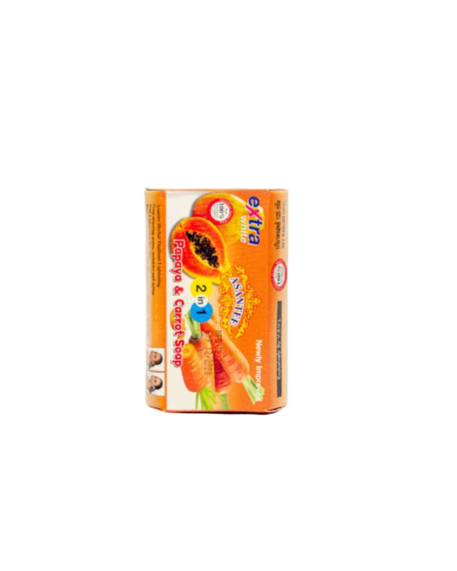 ASANTEE 2 IN 1 PAPAYA & CARROT SOAP