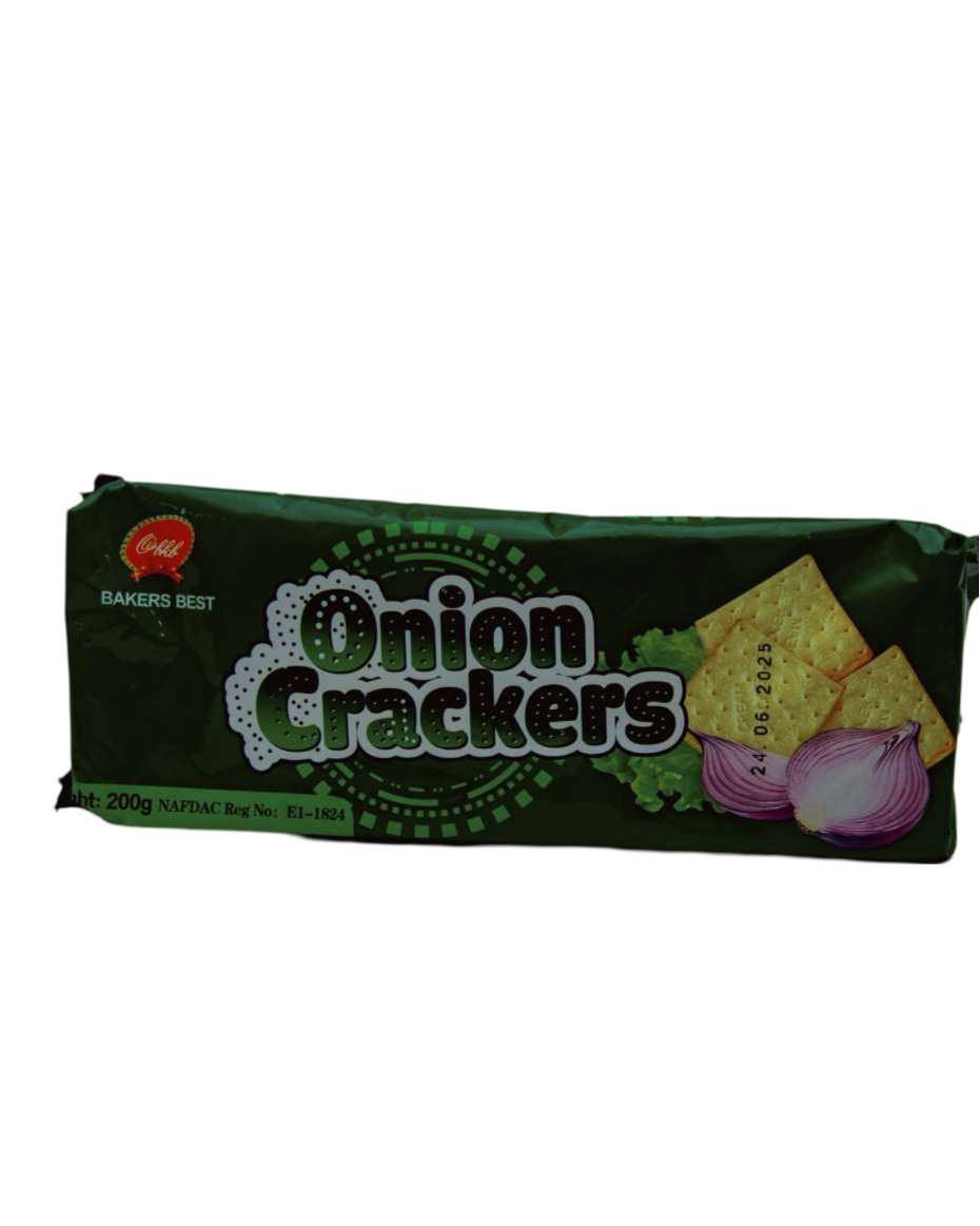 BAKERS BEST ONION CRACKERS 200G