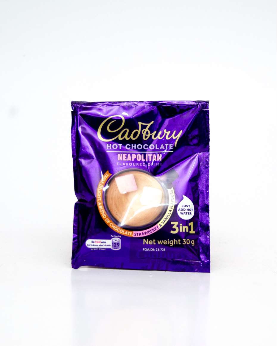 CADBURY HOT CHOCOLATE NEAPOLITAN 3 IN 1