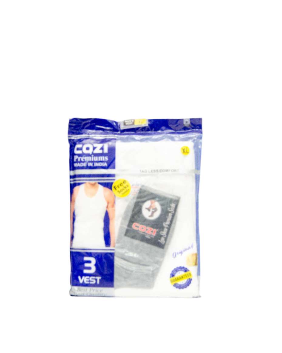 COZI PREMIUM VEST 3PCS WITH SOCK