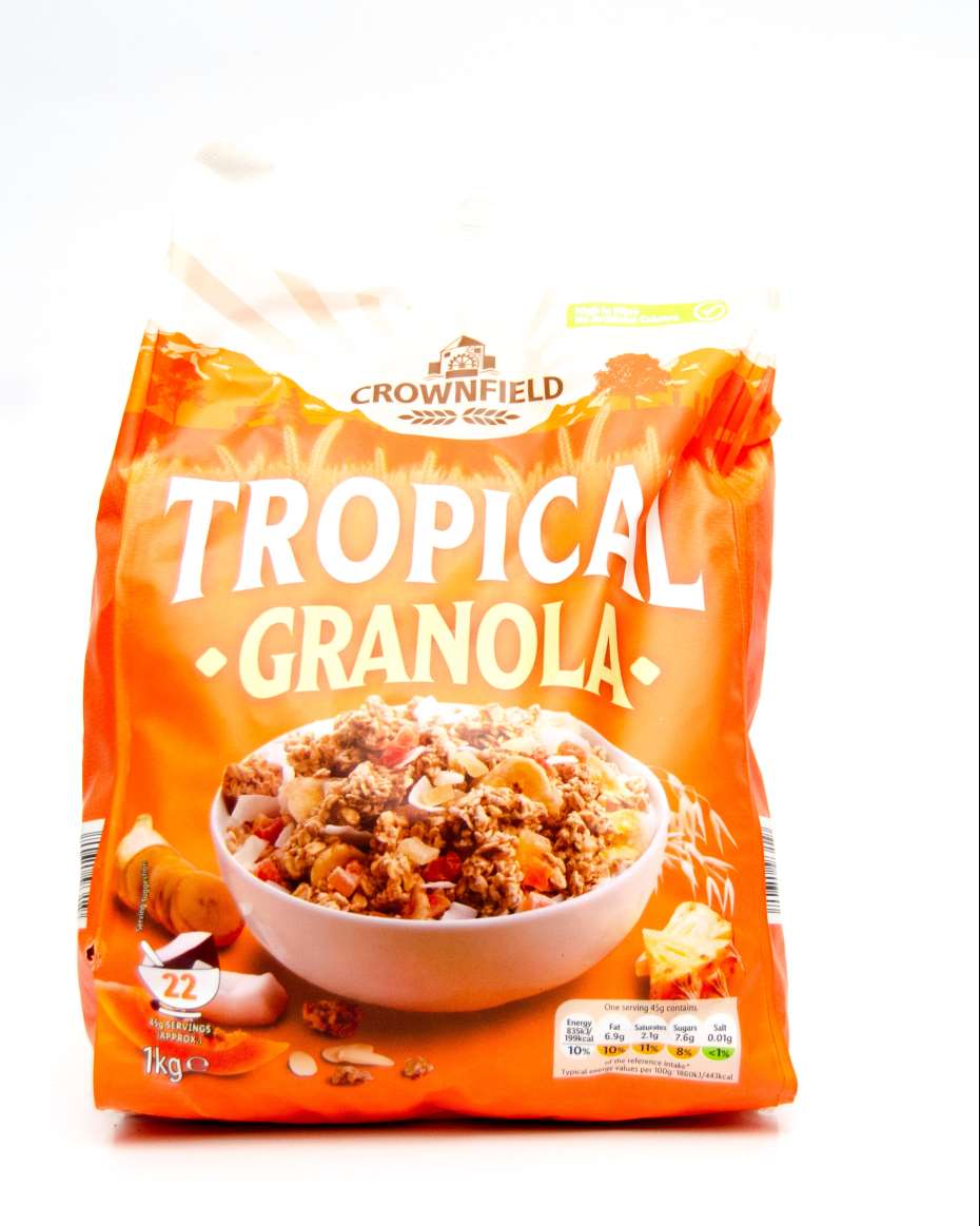 CROWNFIELD TROPICAL GRANOLA 1KG