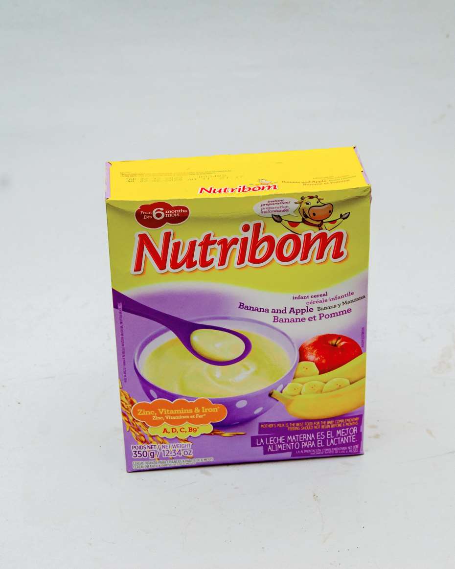 NUTRIBOM BANANA AND APPLE (350G)