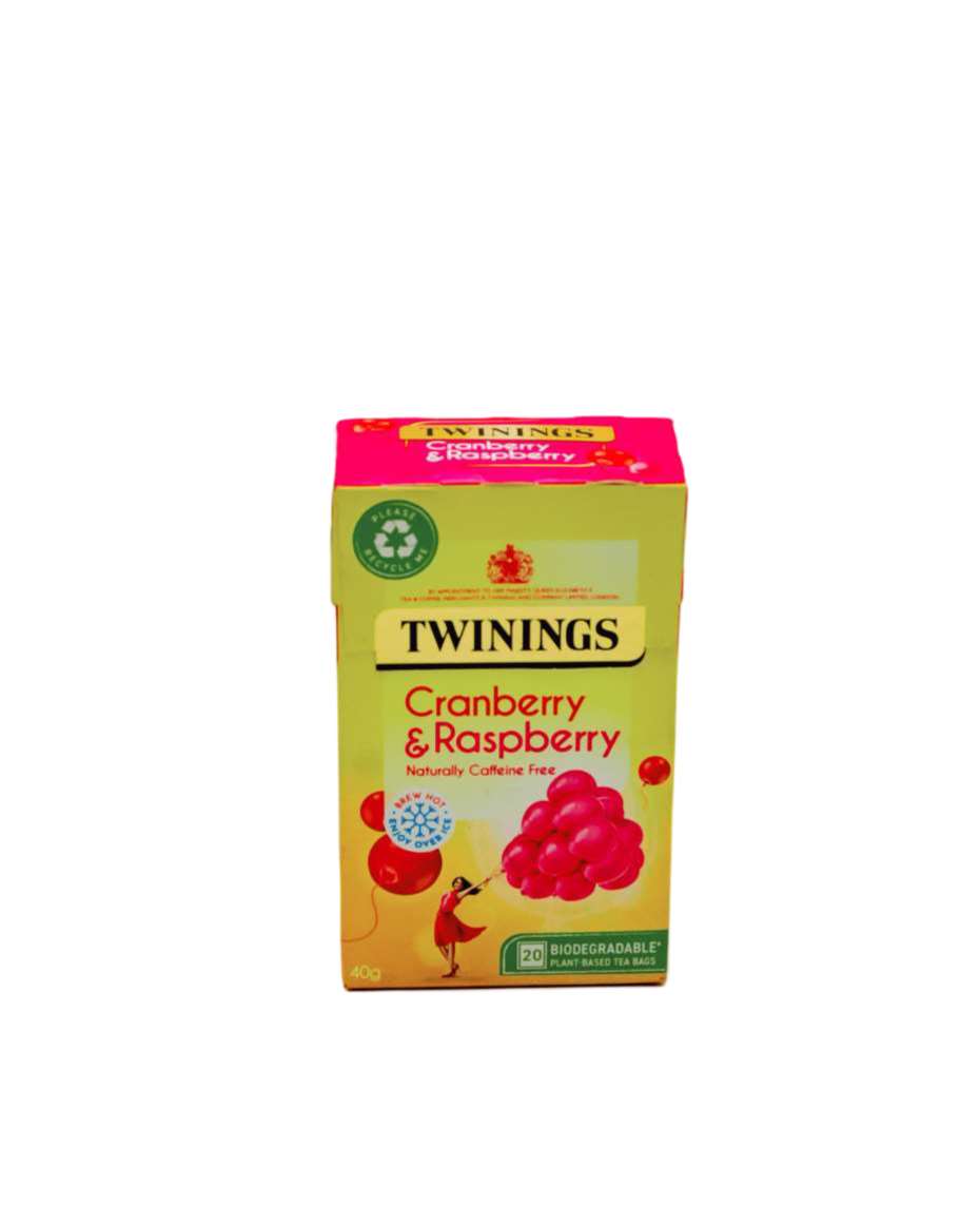 TWININGS CRANBERRY & RASPBERRY 30G