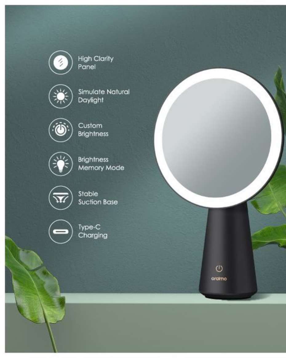 SMART MIRROR NATURAL DAYLIGHT MAKEUP MIRROR